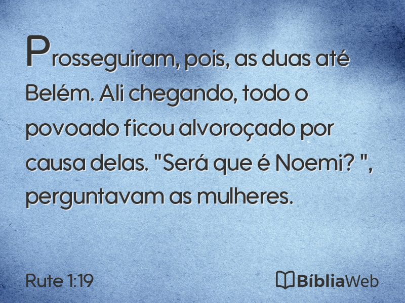 Rute 1:19 em imagem para compartilhar