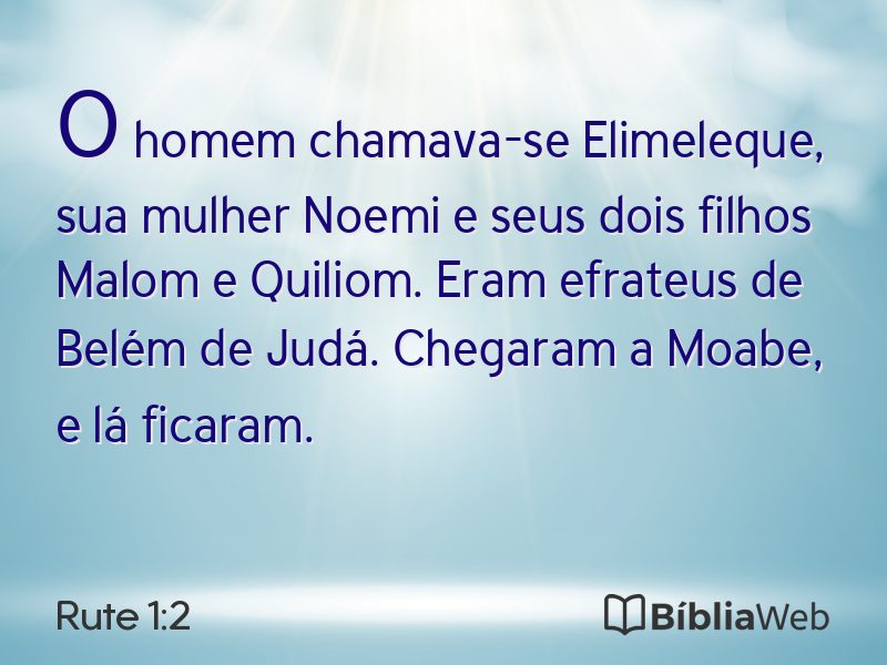 Rute 1:2 em imagem para compartilhar