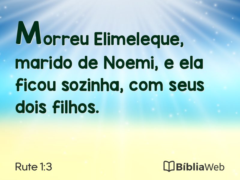 Rute 1:3 em imagem para compartilhar