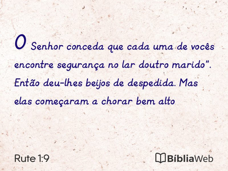 Rute 1:9 em imagem para compartilhar