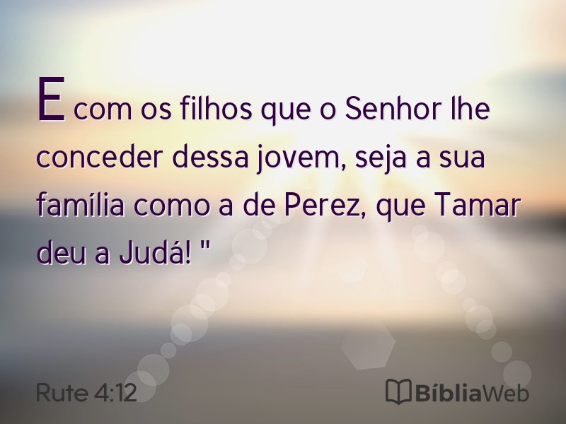 Rute 4:12 em imagem para compartilhar