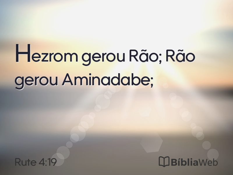 Rute 4:19 em imagem para compartilhar