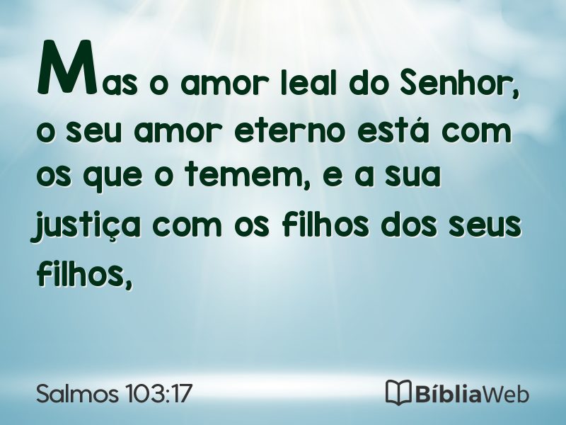 Salmos 103:17 em imagem para compartilhar
