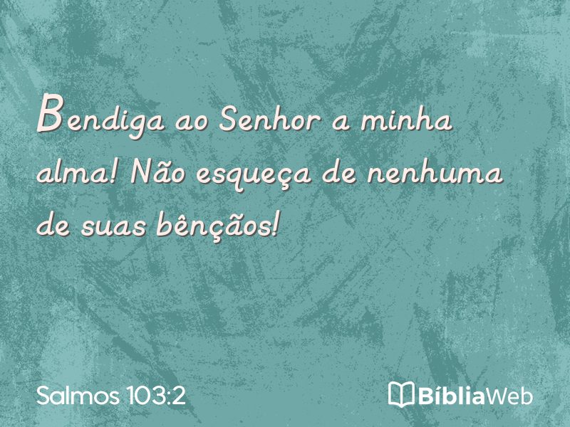 Salmos 103:2 em imagem para compartilhar