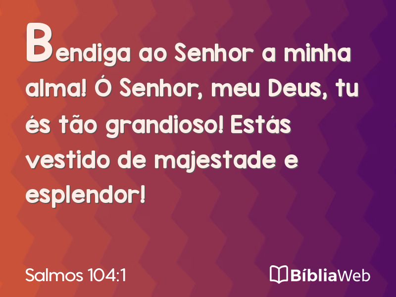 Salmos 104:1 em imagem para compartilhar