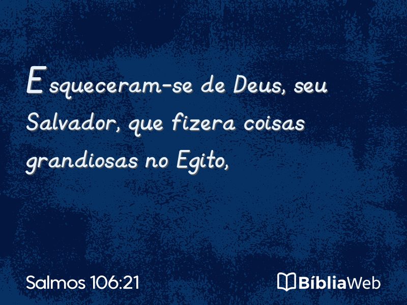 Salmos 106:21 em imagem para compartilhar