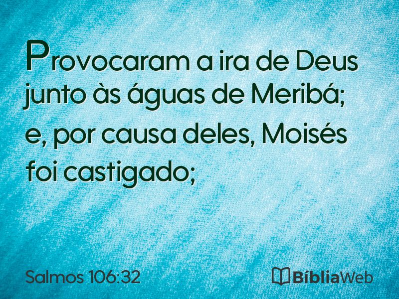 Salmos 106:32 em imagem para compartilhar