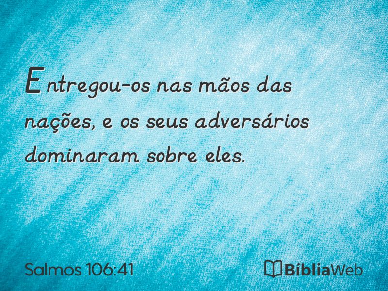 Salmos 106:41 em imagem para compartilhar