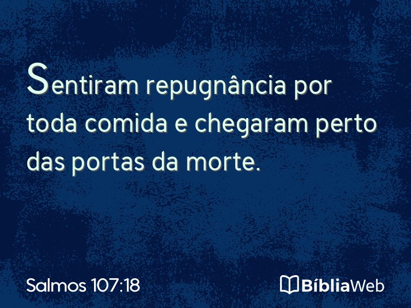 Salmos 107:18 em imagem para compartilhar