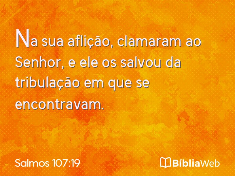 Salmos 107:19 em imagem para compartilhar