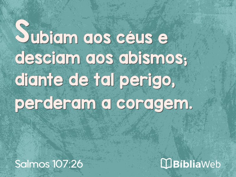 Salmos 107:26 em imagem para compartilhar