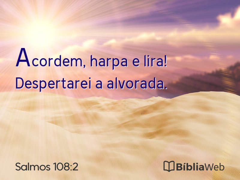 Salmos 108:2 em imagem para compartilhar