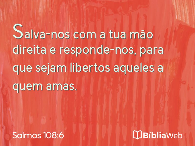 Salmos 108:6 em imagem para compartilhar