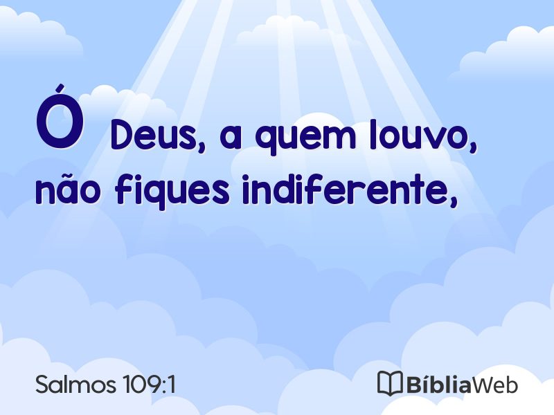 Salmos 109:1 em imagem para compartilhar
