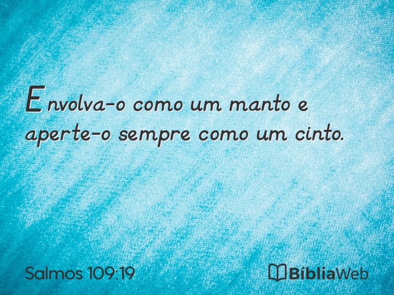 Salmos 109:19 em imagem para compartilhar
