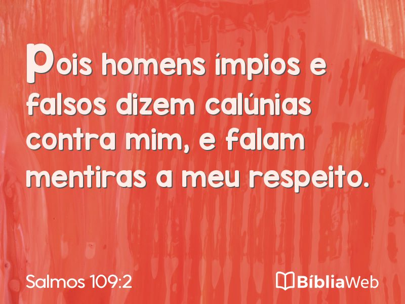 Salmos 109:2 em imagem para compartilhar