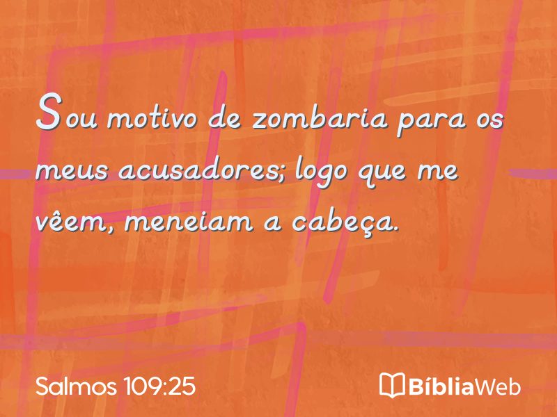 Salmos 109:25 em imagem para compartilhar