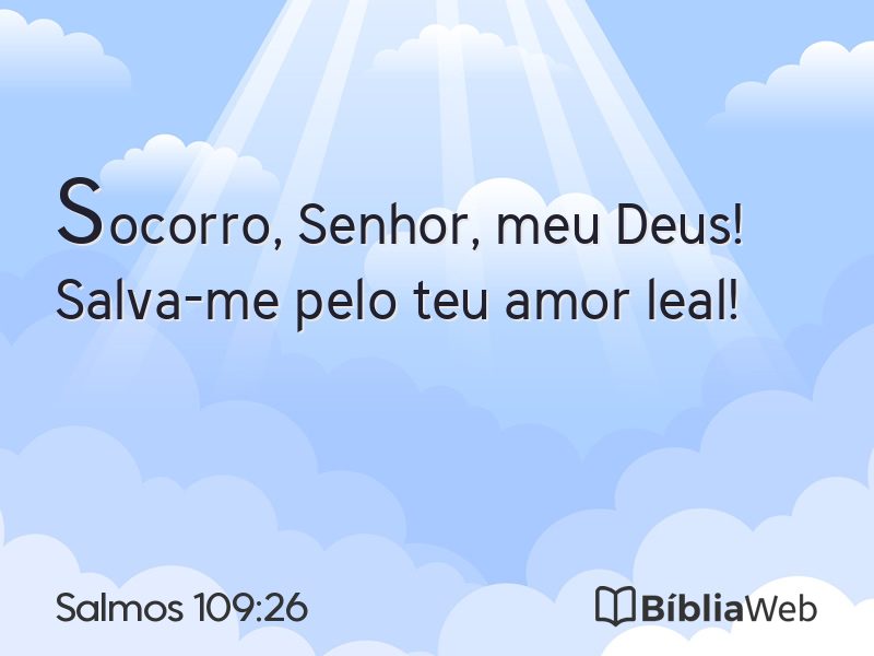 Salmos 109:26 em imagem para compartilhar