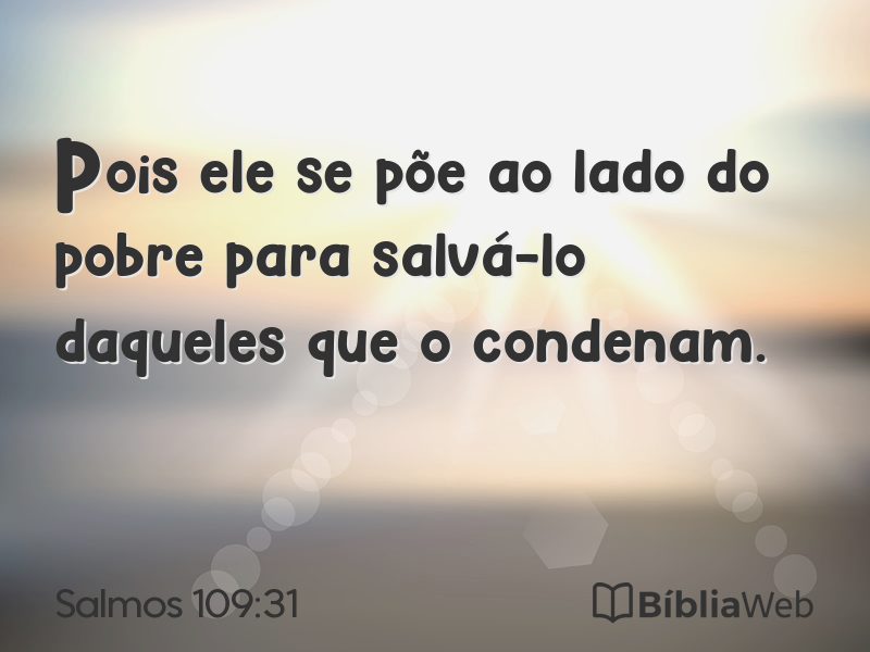 Salmos 109:31 em imagem para compartilhar