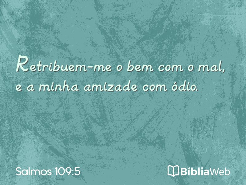 Salmos 109:5 em imagem para compartilhar