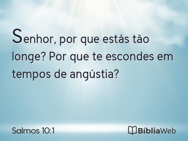Salmos 10:1 em imagem para compartilhar