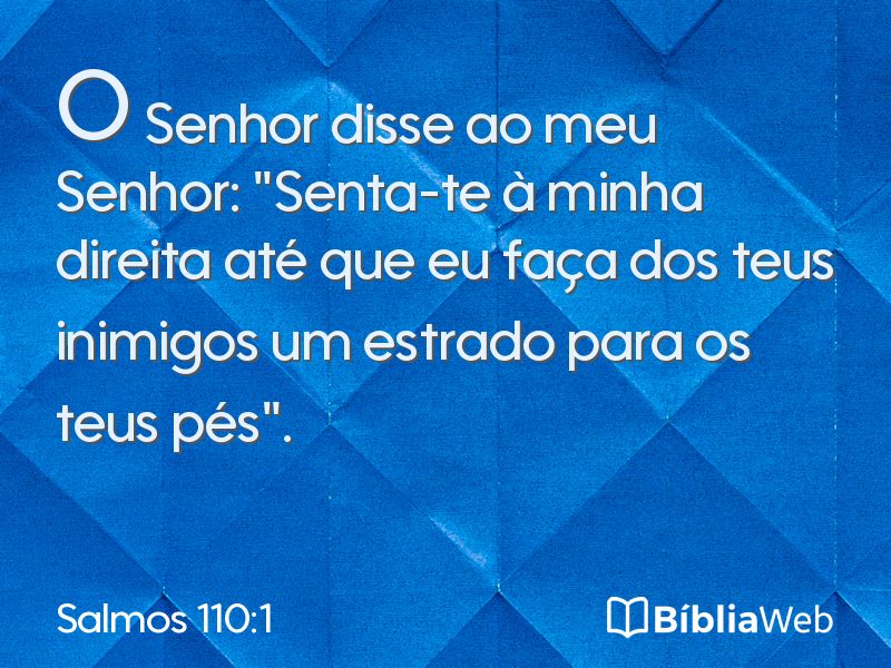 Salmos 110:1 em imagem para compartilhar