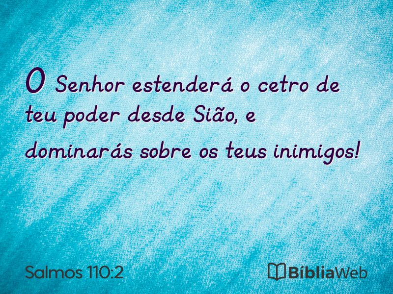 Salmos 110:2 em imagem para compartilhar