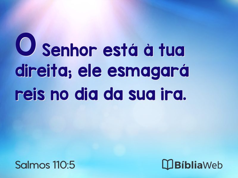 Salmos 110:5 em imagem para compartilhar