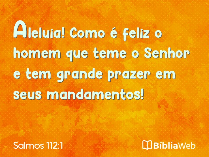 Salmos 112:1 em imagem para compartilhar