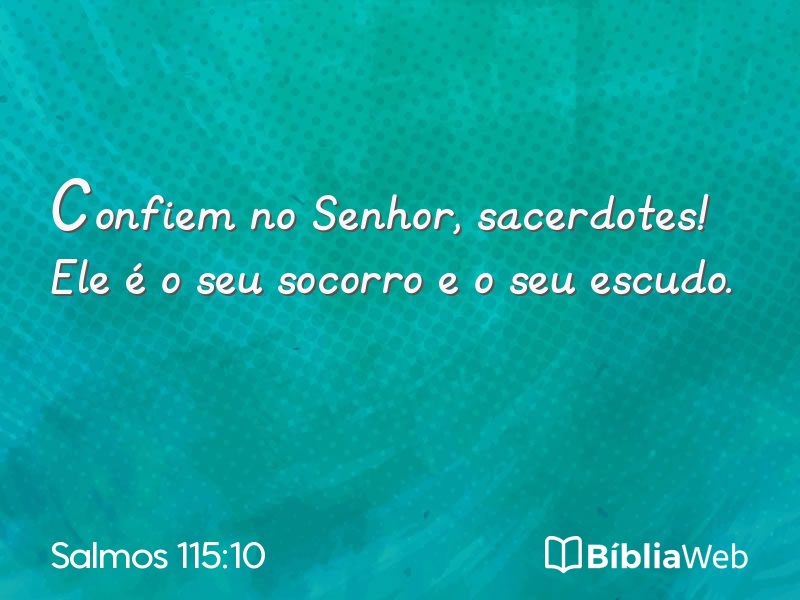 Salmos 115:10 em imagem para compartilhar