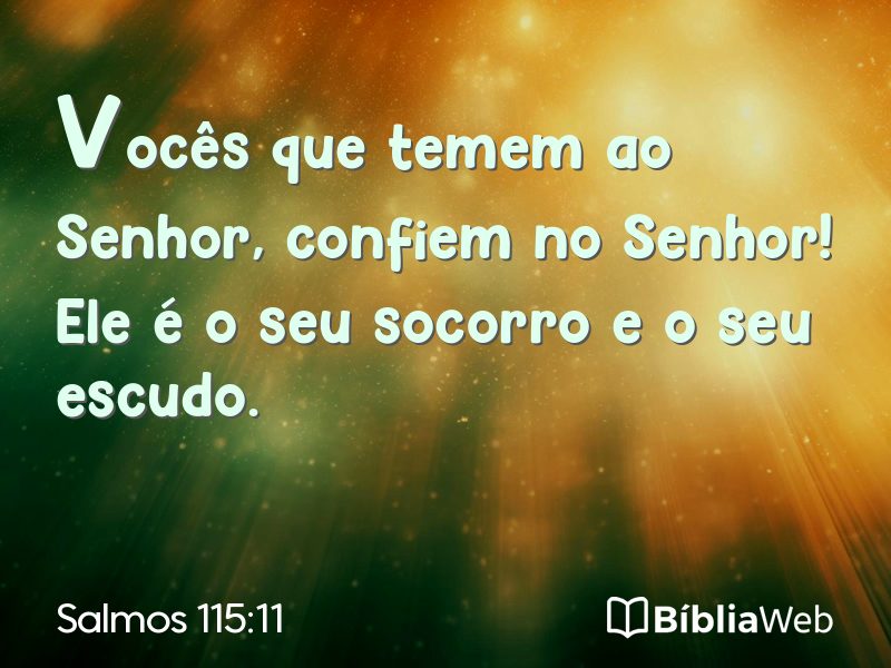 Salmos 115:11 em imagem para compartilhar
