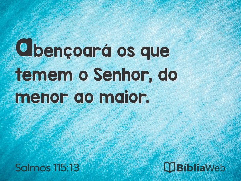 Salmos 115:13 em imagem para compartilhar