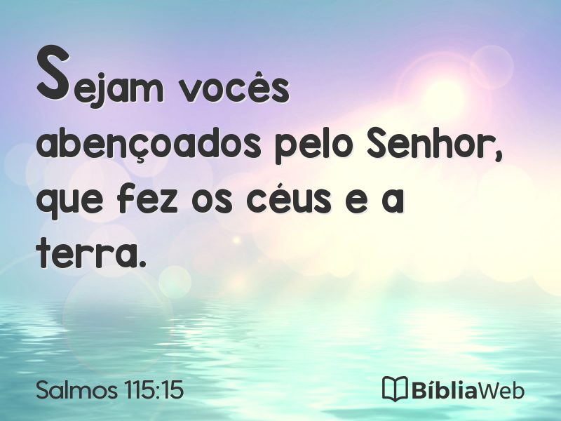 Salmos 115:15 em imagem para compartilhar