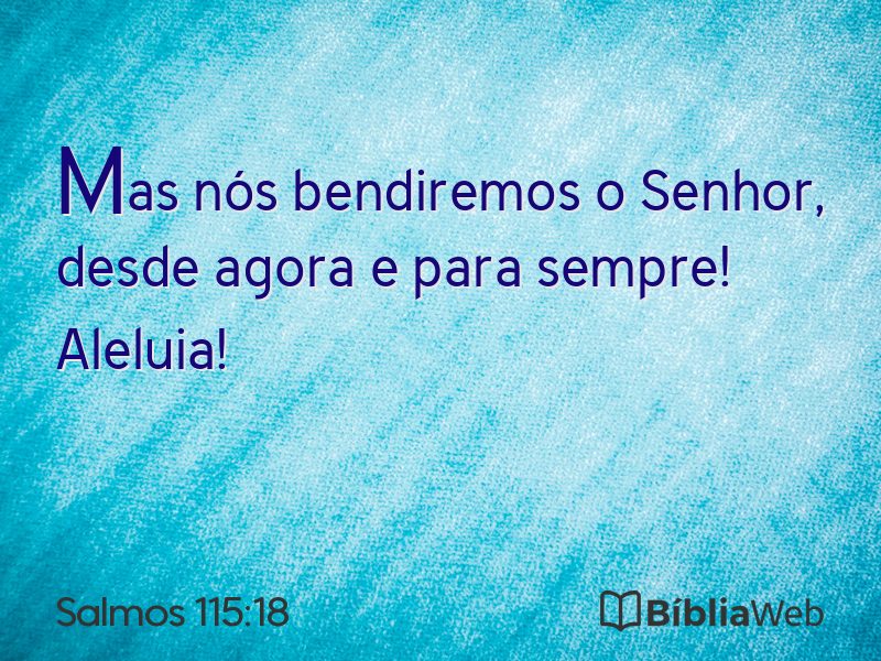 Salmos 115:18 em imagem para compartilhar