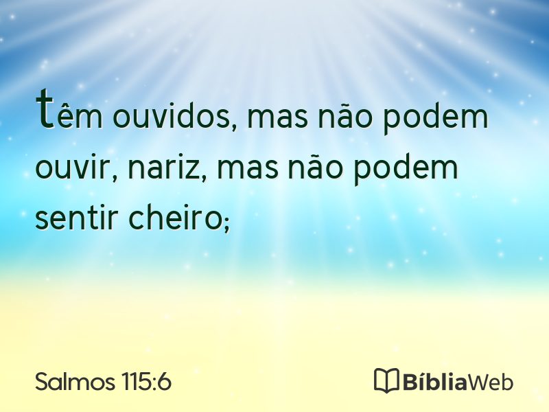 Salmos 115:6 em imagem para compartilhar