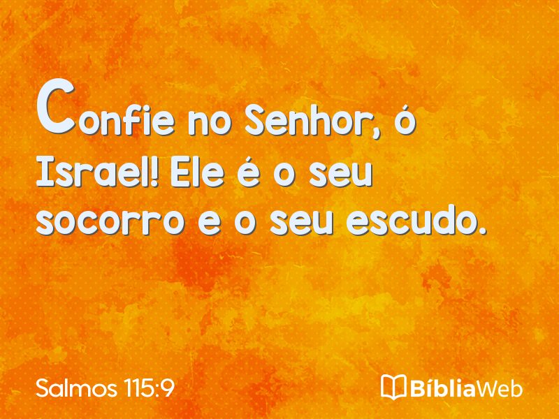 Salmos 115:9 em imagem para compartilhar