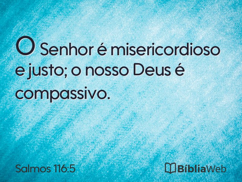 Salmos 116:5 em imagem para compartilhar