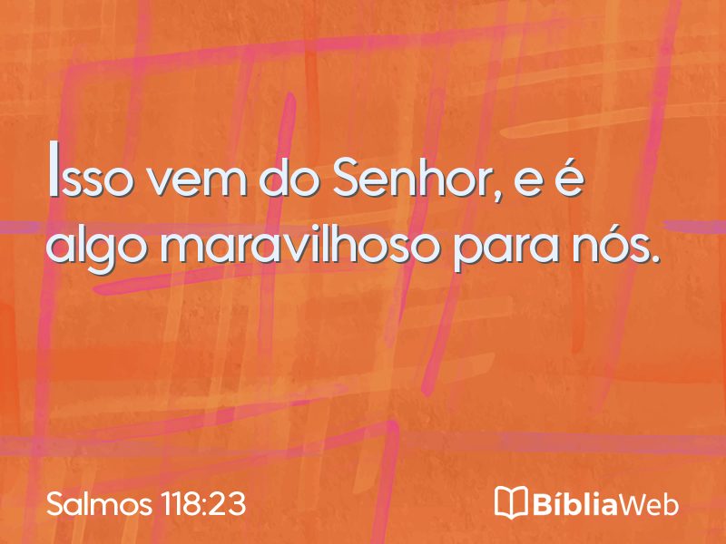 Salmos 118:23 em imagem para compartilhar
