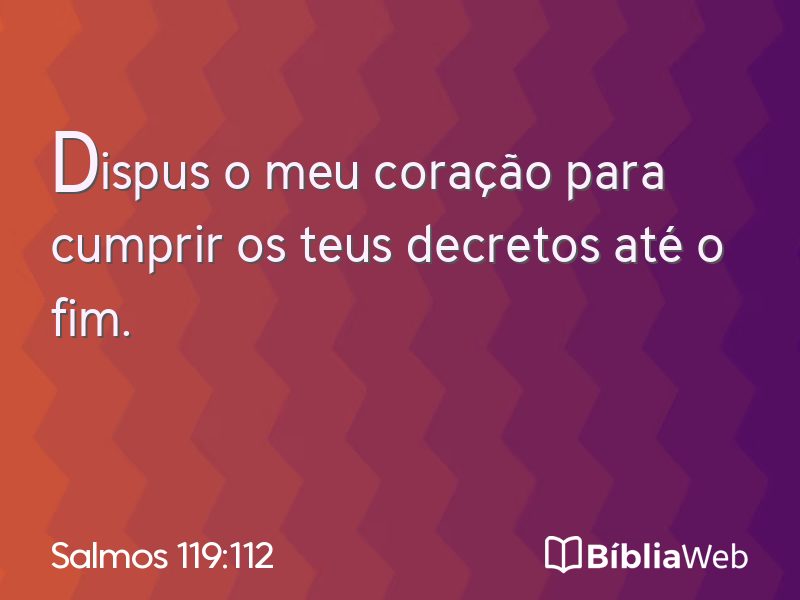 Salmos 119:112 em imagem para compartilhar