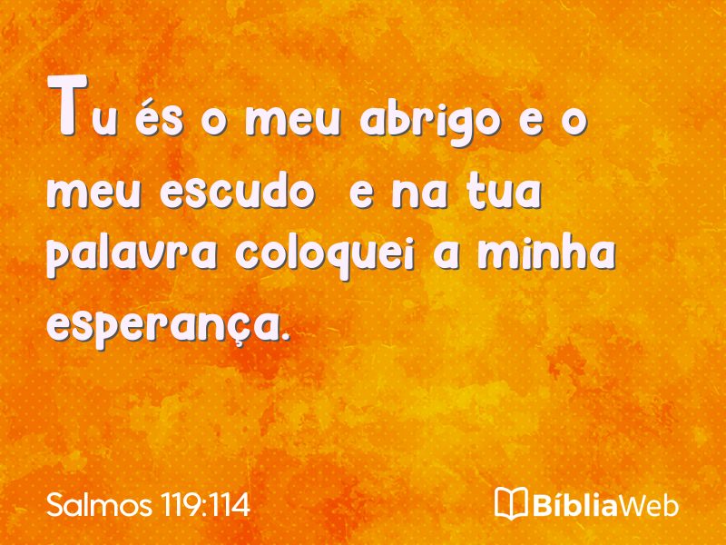 Salmos 119:114 em imagem para compartilhar