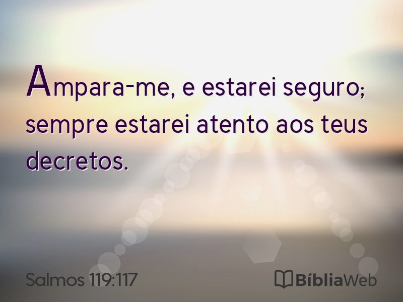 Salmos 119:117 em imagem para compartilhar