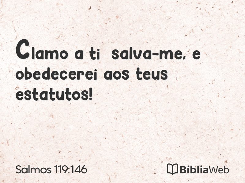 Salmos 119:146 em imagem para compartilhar