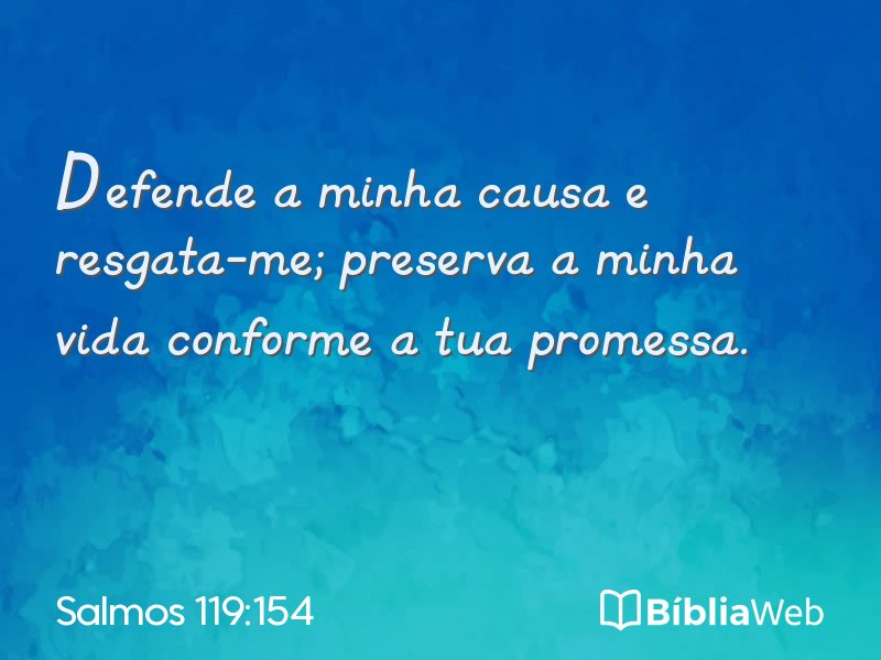 Salmos 119:154 em imagem para compartilhar
