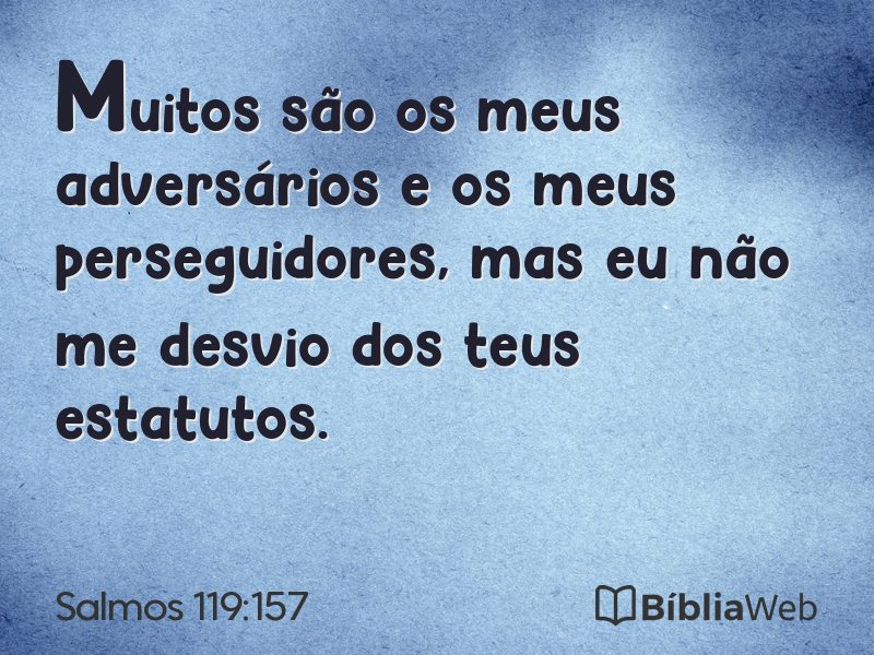 Salmos 119:157 em imagem para compartilhar