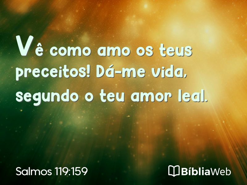 Salmos 119:159 em imagem para compartilhar