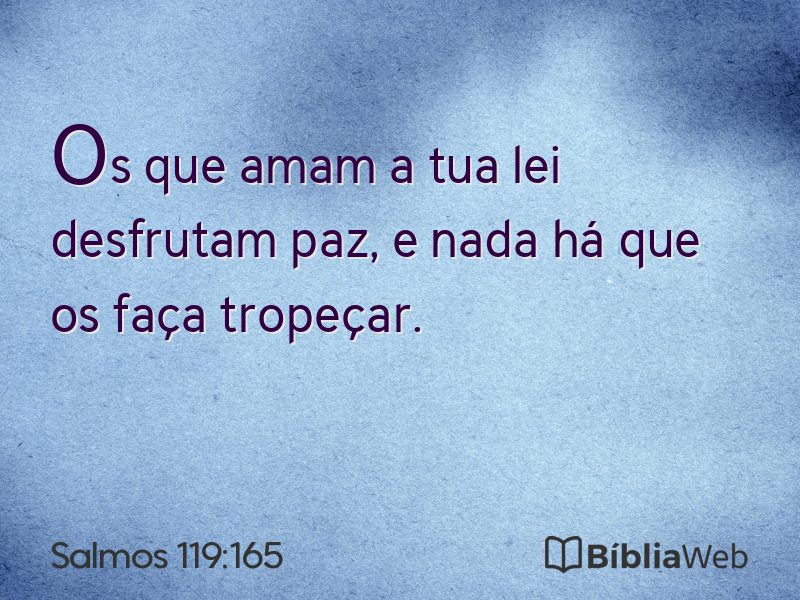 Salmos 119:165 em imagem para compartilhar