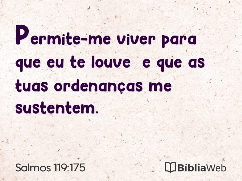 Salmos 119:175 em imagem para compartilhar