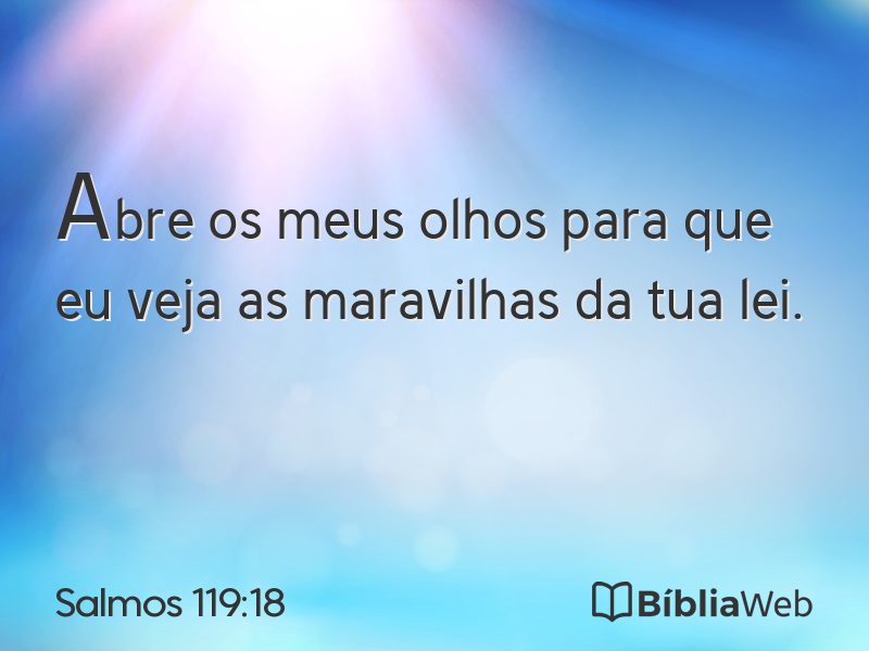 Salmos 119:18 em imagem para compartilhar