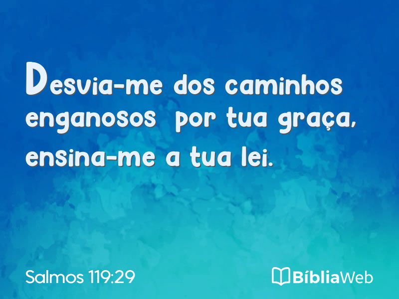 Salmos 119:29 em imagem para compartilhar