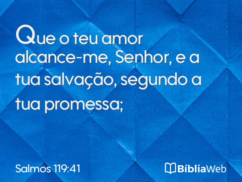 Salmos 119:41 em imagem para compartilhar